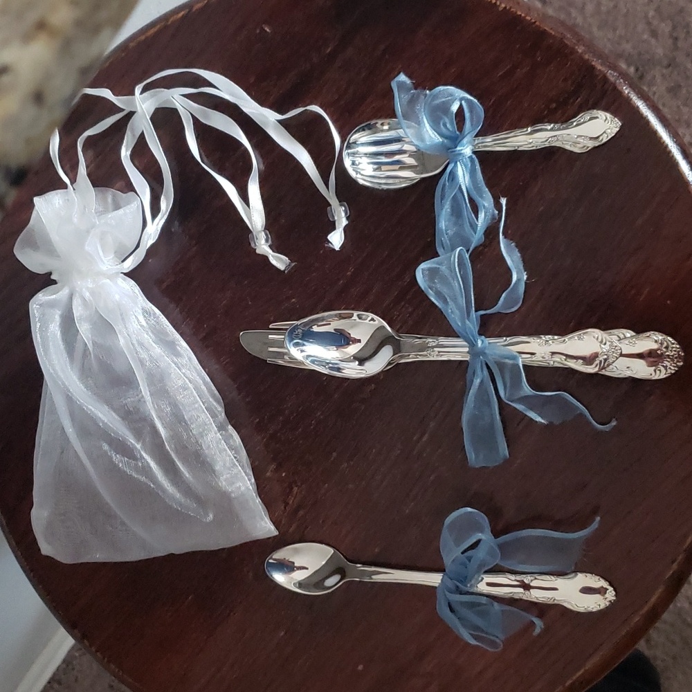 Silver Baby Utensil Set
